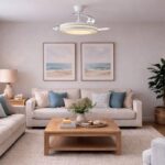 Ventilador LED Nassot Blanco con aspas retráctiles 48W – Silencioso, moderno y eficiente - Imagen 3