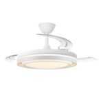 Ventilador LED Nassot Blanco con aspas retráctiles 48W – Silencioso, moderno y eficiente - Imagen 4