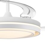 Ventilador LED Nassot Blanco con aspas retráctiles 48W – Silencioso, moderno y eficiente - Imagen 2