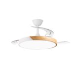 Ventilador LED aspas retráctiles Taoro 60W 8800Lm CCT Dim