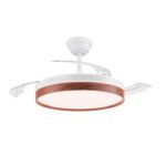 Ventilador LED Paneco 48W – Diseño moderno, silencioso y con aspas retráctiles