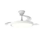 Ventilador LED Land Blanco con aspas retráctiles 60W – Diseño moderno, potente y silencioso - Imagen 2