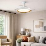 Ventilador LED Plenn Blanco + Madera con aspas retráctiles 48W – Diseño cálido, silencioso y eficiente - Imagen 2