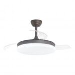 Ventilador de Techo ALEMAR MINI MALTA Café 40 cm con Luz LED 48W y Motor DC Silencioso