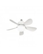 Ventilador de techo NANO blanco Ø42 cm con casquillo E27 LED 12W | Sin instalación - Imagen 2