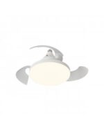 Ventilador de techo NINO blanco Ø40 cm LED 10W | Compacto con luz regulable CCT
