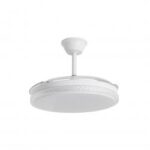 Ventilador de Techo ALEMAR NOVA Blanco con Luz LED 68W y Motor DC Silencioso | Aspas Retráctiles - Imagen 2