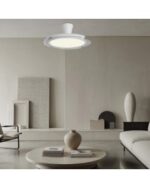 Ventilador de Techo QATAR Blanco 50 cm con Luz LED 36W y Motor DC | Alta Potencia Lumínica - Imagen 3