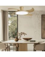 Ventilador de Techo QATAR MADERA 50 cm con Luz LED 36W y Motor DC | Alta Potencia Lumínica - Imagen 5