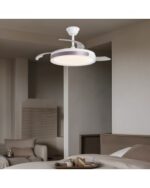 Ventilador de Techo SAMANÁ CAFÉ con Luz LED 68W y Motor DC Silencioso | Aspas Retráctiles - Imagen 3