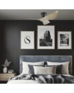 Ventilador de Techo VENICE NEGRO - MADERA CLARA97 cm con Motor DC Silencioso | Sin Luz - Imagen 3