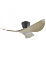 Ventilador de Techo VENICE NEGRO - MADERA CLARA97 cm con Motor DC Silencioso | Sin Luz