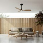 Ventilador de techo Balcony Neo negro mate LED IP44 - Imagen 2