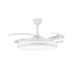 Ventilador LED 80W 8800Lm con aspas retráctiles – Máxima potencia y confort para grandes espacios - Imagen 4