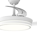 Ventilador LED Night Eco S con aspas retráctiles – Silencio total y diseño elegante en negro - Imagen 6