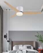 Ventilador de Techo LED NAOMI-XXL Madera DC 40W Ø132 cm - Imagen 3