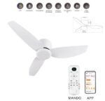 Ventilador de Techo LED NAOMI-L Blanco DC 35W Ø107 cm - Imagen 2