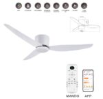 Ventilador de Techo LED NAOMI-XXL Blanco DC 40W Ø132 cm - Imagen 2