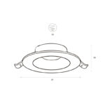 DONUT Empotrable Aluminio IP20 - Imagen 5
