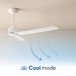Ventilador de Techo DANA Blanco IP66 132 cm Motor DC | DANA132-01-3A01-NL- - Imagen 6